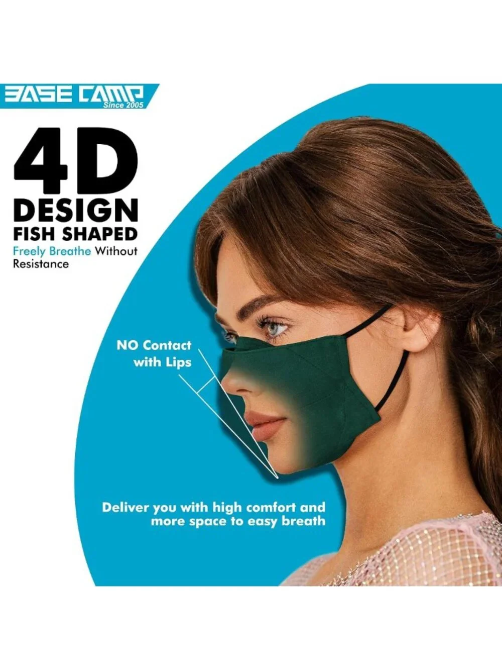 Reusable Cotton Face Masks - Washable, Adjustable, Breathable with Filter Pocket
